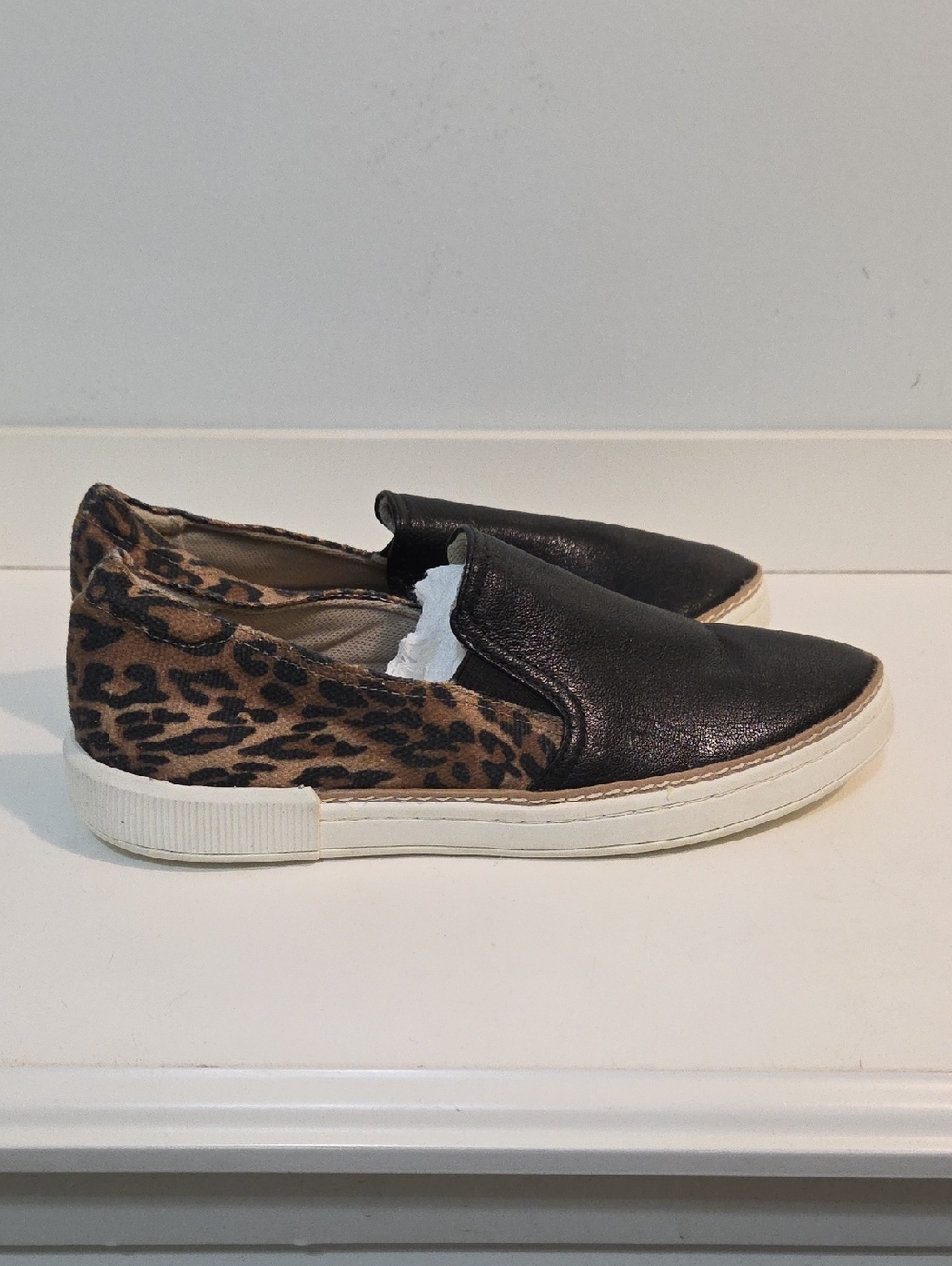 Naturalizer Leather & Leopard Slip-On Sneakers - Women